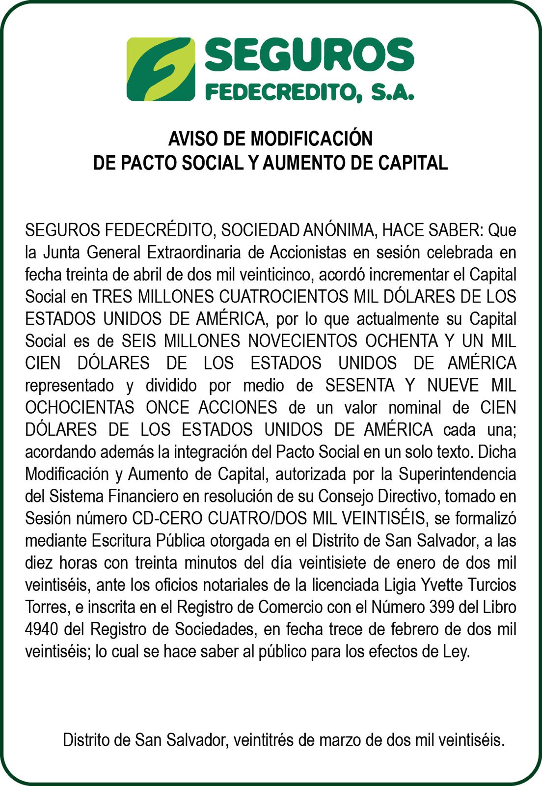 Aviso Seguros